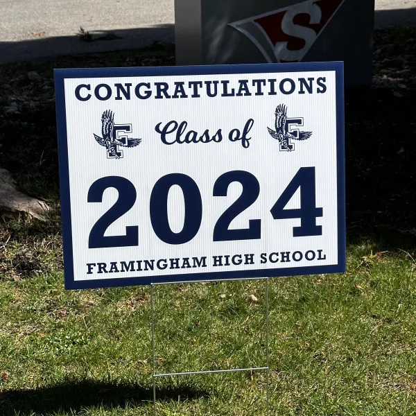 Framingham High 2024 Yard Sign