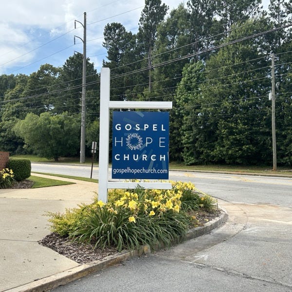 Gospel Hope Church Sign Face 1