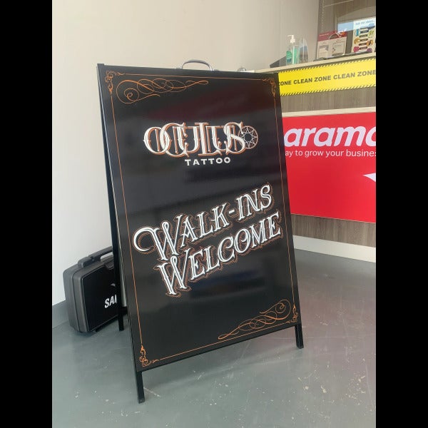 A-Frame Signs - Oculus Tattoo - Thornbury VIC.