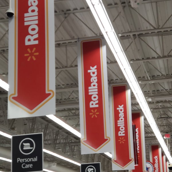 Rollback Signs for Walmart
