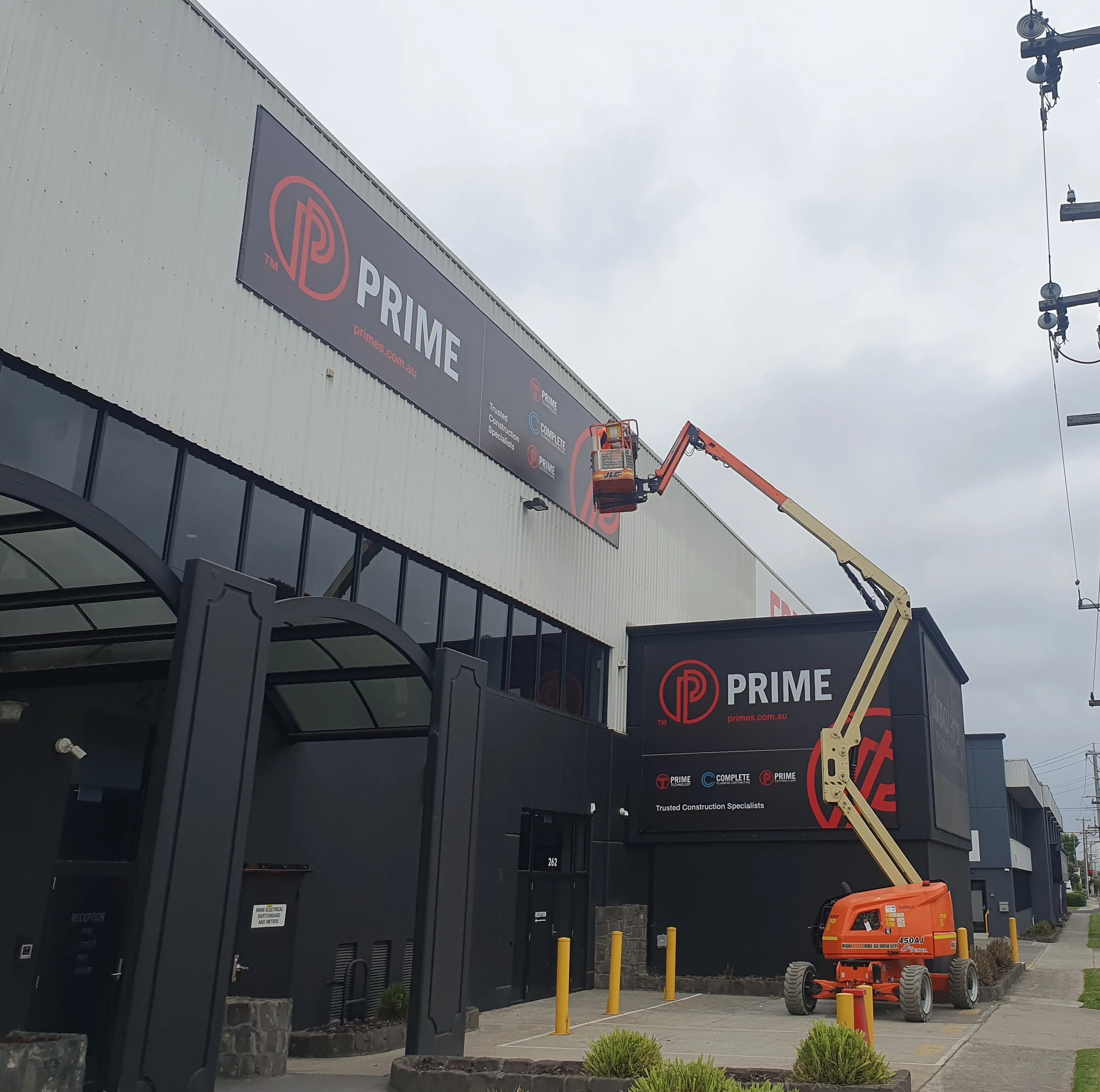 Sailtrack Banner Print - Prime Electrical & Data Services - Fairfield VIC
