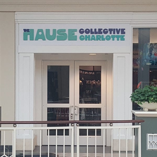 The Hause Collective Charlotte Storefront Signage Dimensional Lettering