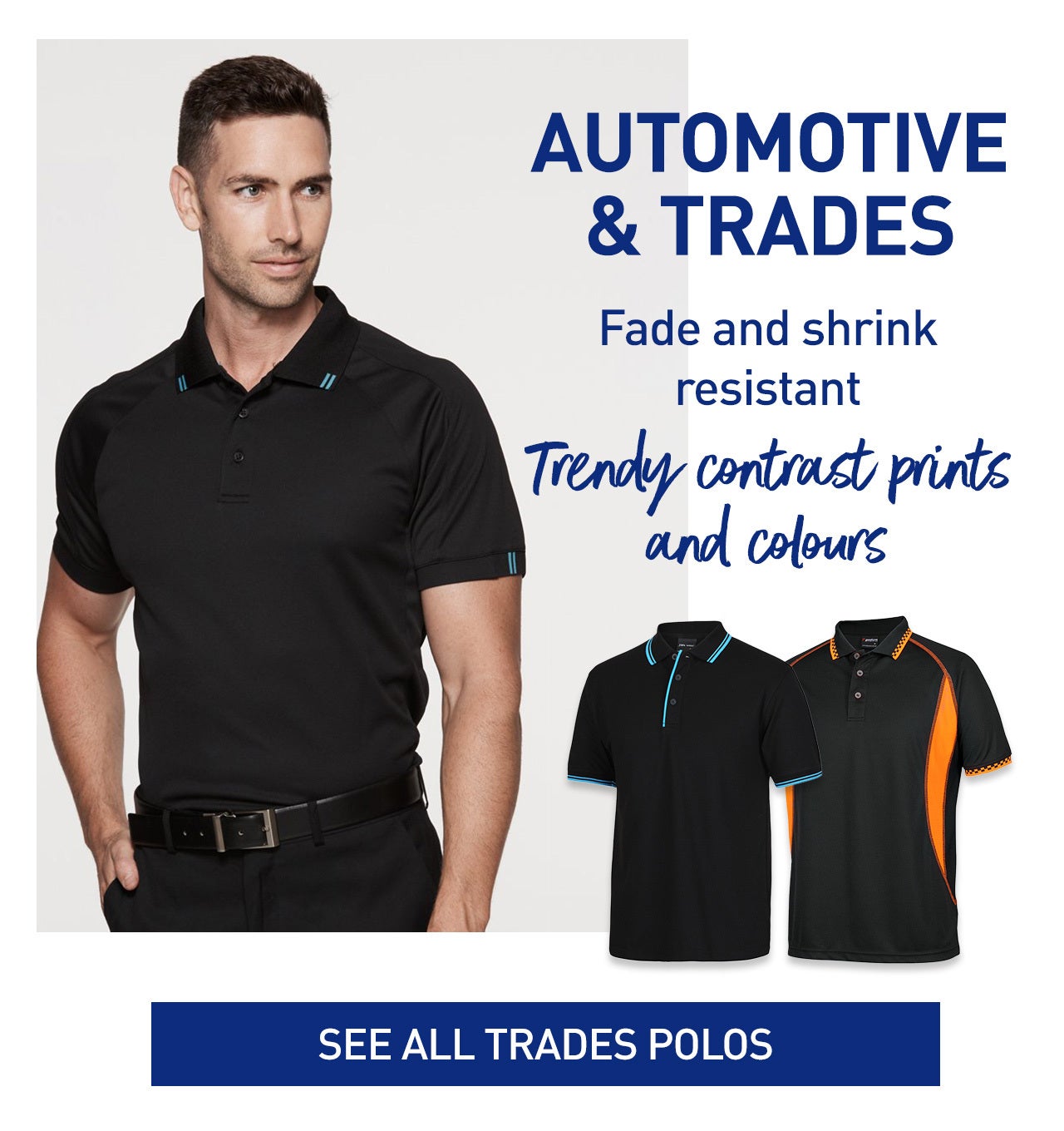 Branded Auto and Trades Polos Brisbane - Uniform Polos Brisbane - Fully Promoted Milton