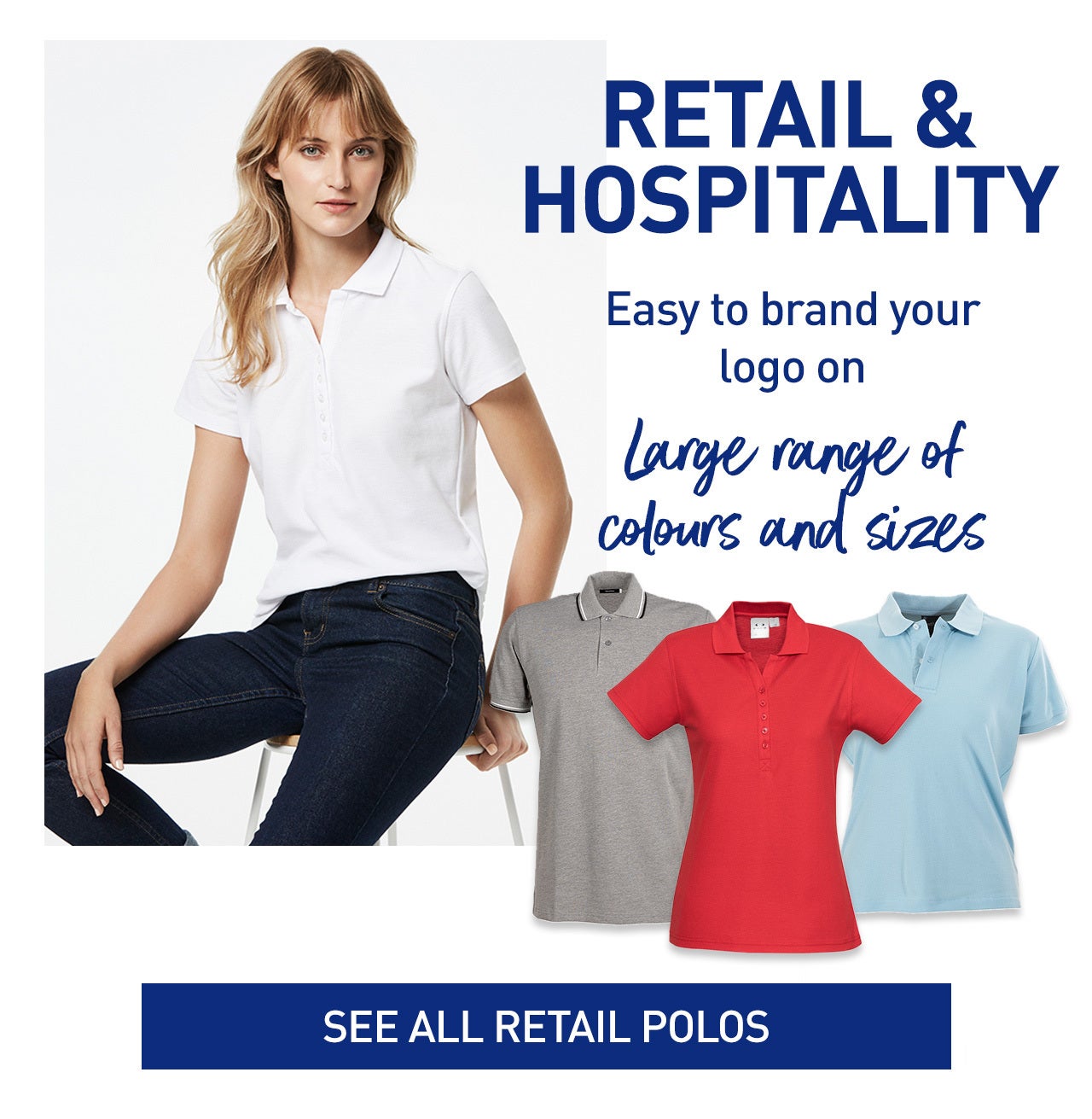 Retail and Hospitality Polos Brisbane - Custom Polo Shirts Brisbane - Fully Promoted Milton