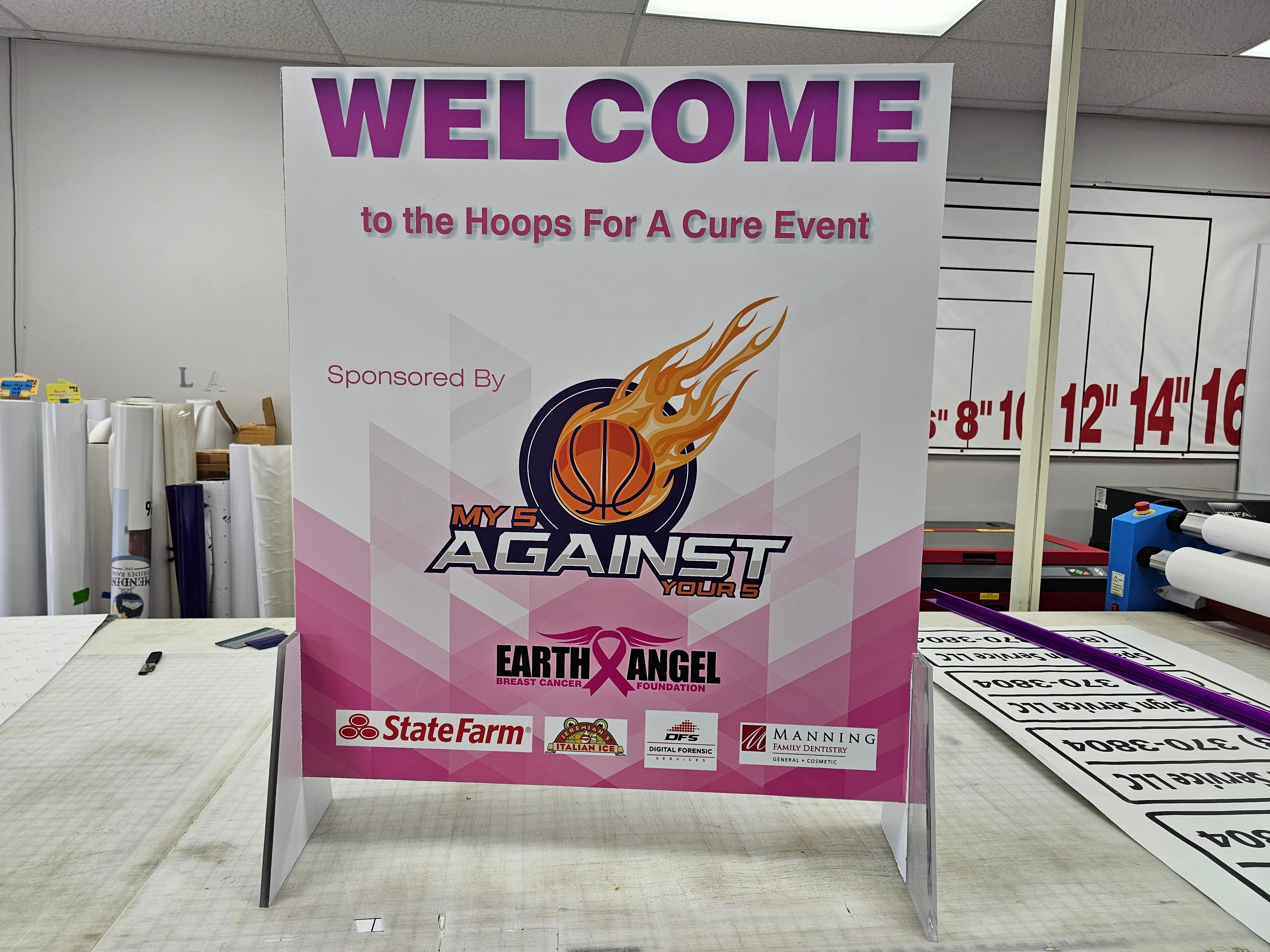 Hoops for a Cure event