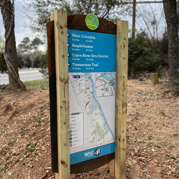 West Columbia Riverwalk Directional Sign