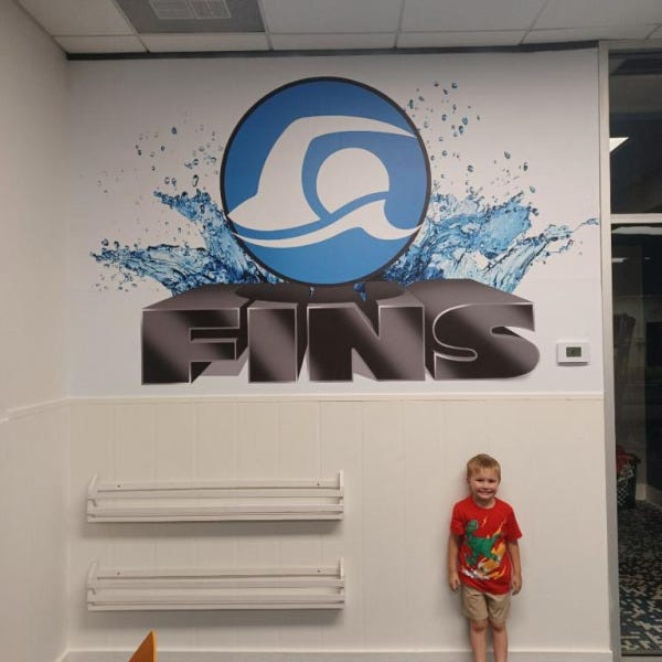 Swim Fins Spring Wall Graphics