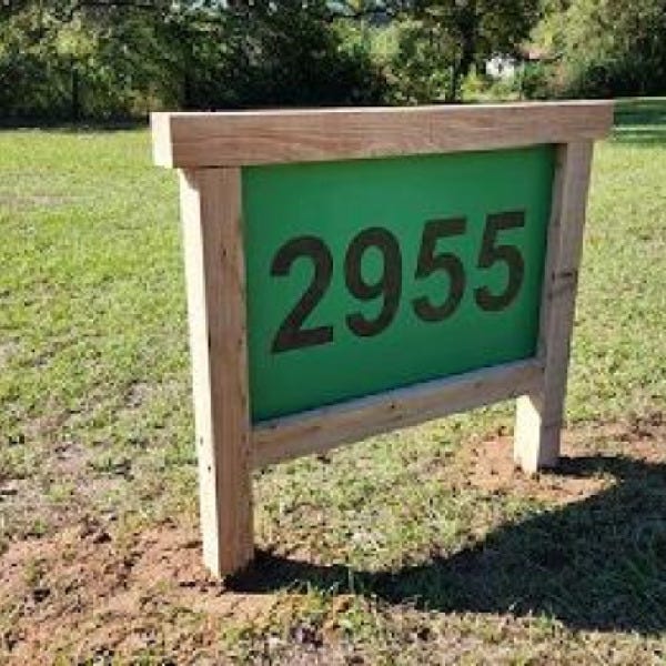 Address Sign