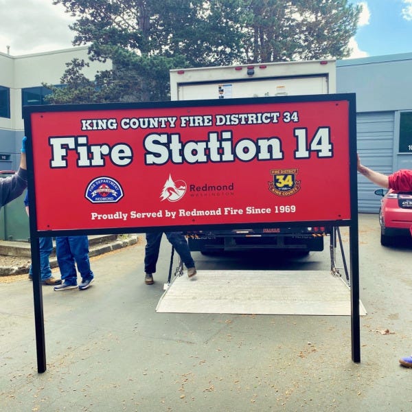 Honoring Redmond Fire - National Emergency Services Week - Redmond, WA
