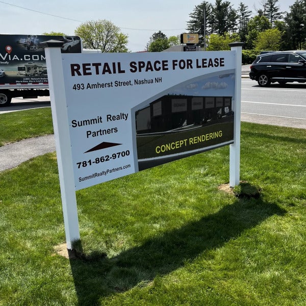 summit realty nashua post and panel sign