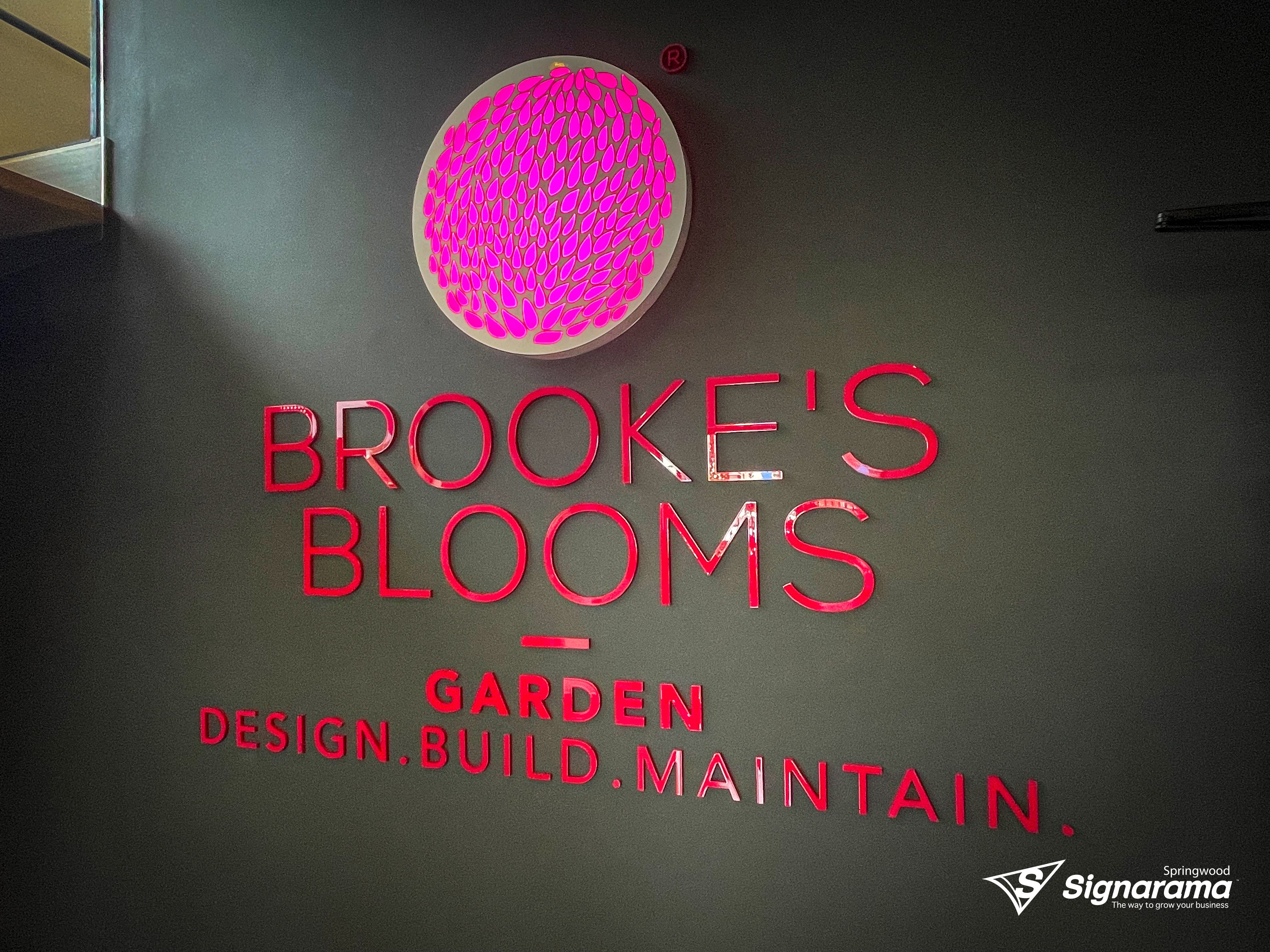 Brooke's Blooms Signage