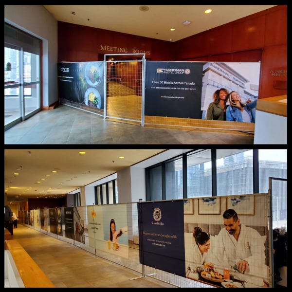 Vinyl Banners on Construction Fencing in Edmonton, AB