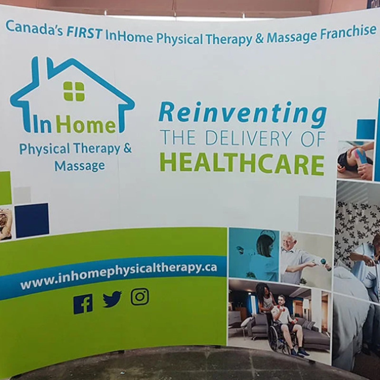 Trade Show Display for In Home Physical Therapy & Massage in Edmonton, AB