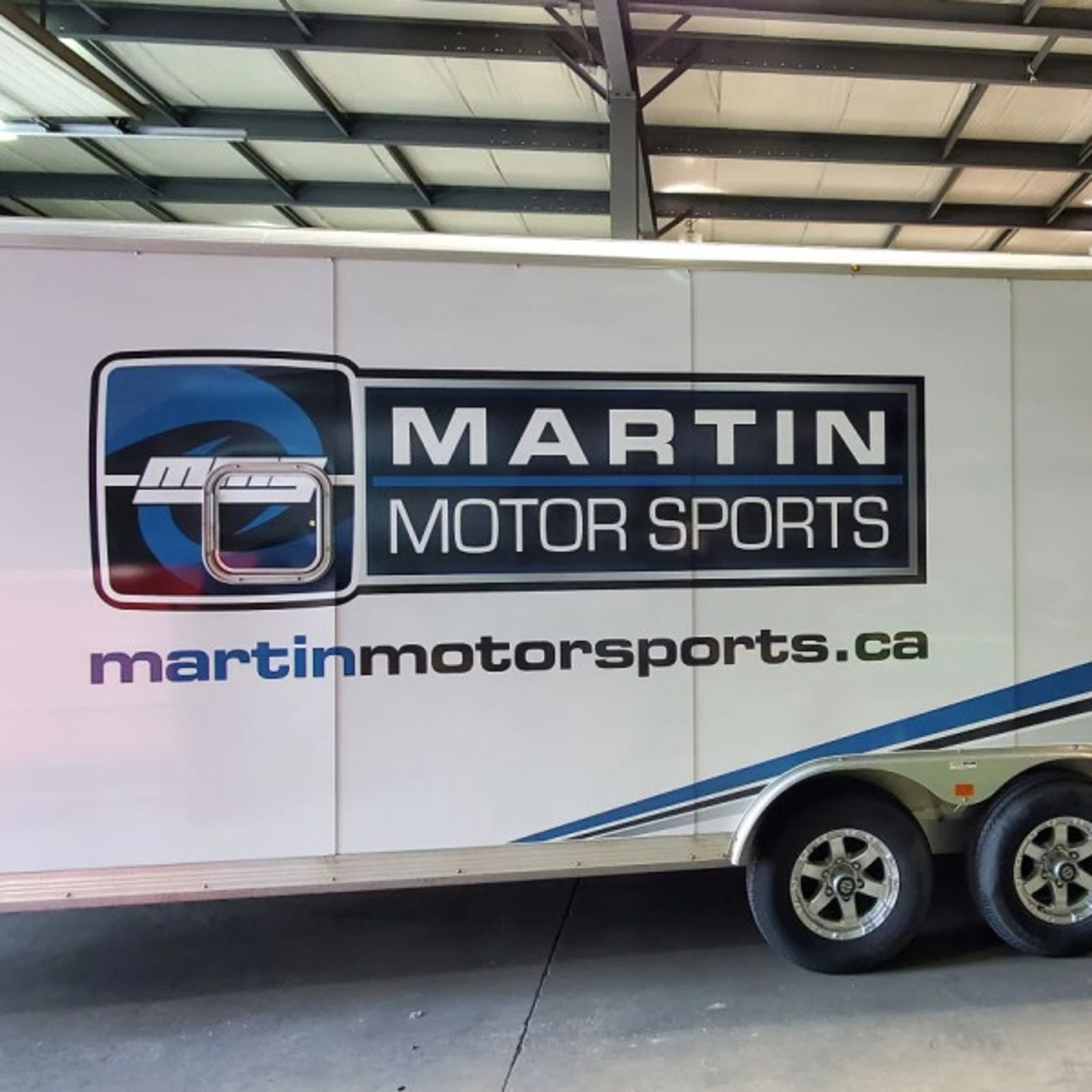 Trailer Graphics for Martin Motor Sports in Edmonton, AB