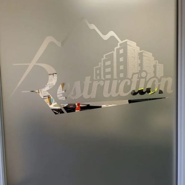 Etch Vinyl Window Graphics in Edmonton, AB