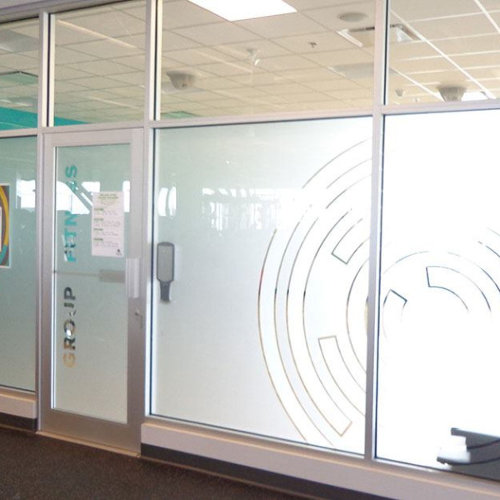 Etch Vinyl on office space in Edmonton, AB