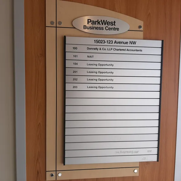 Directory for Business Lobby in Edmonton, AB