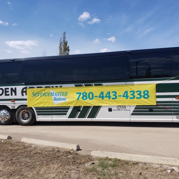 Vinyl Banner for ServiceMaster Restore in Edmonton, AB
