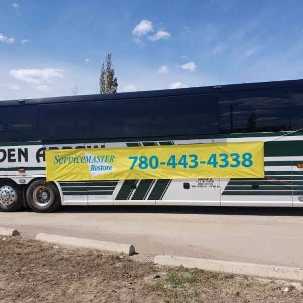 Vinyl Banner for ServiceMaster Restore in Edmonton, AB