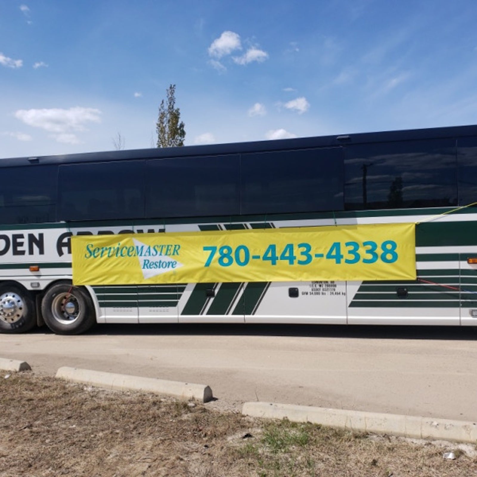 Vinyl Banner for ServiceMaster Restore in Edmonton, AB