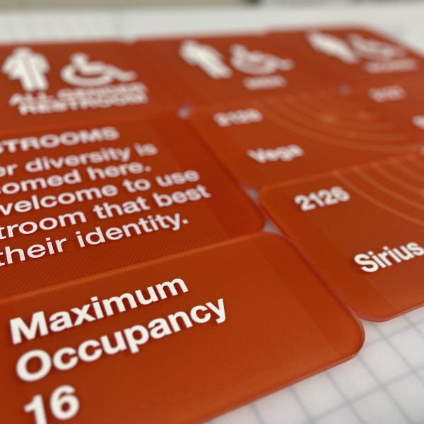 ADA Braille Suite Signs