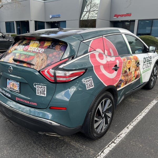 Vehicle Wrap for Graze Craze Woodinville
