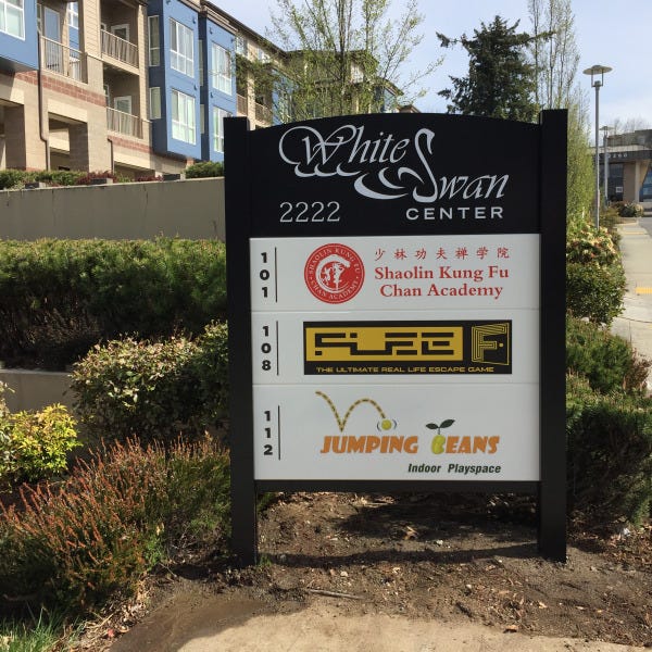 Signarama Redmond - Custom Retail Commercial Property Post-N-Panel Sign