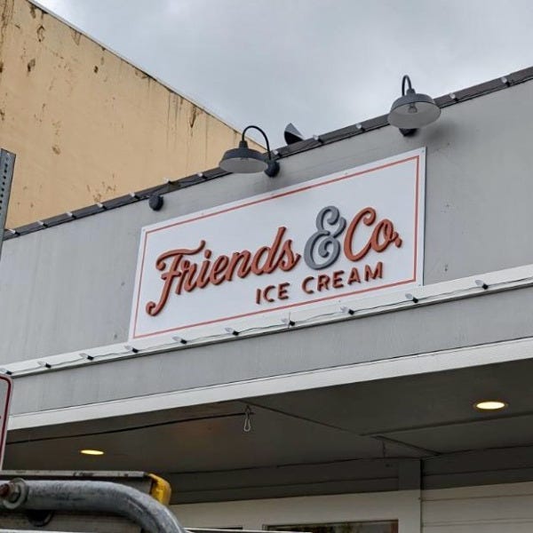 Local Small Business Can Look Great too! Dimensional Logo Sign for Friends & Co - North Bend, WA