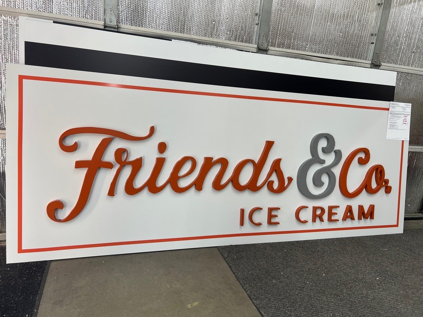 Local Small Business Can Look Great too! Dimensional Logo Sign for Friends & Co - North Bend, WA