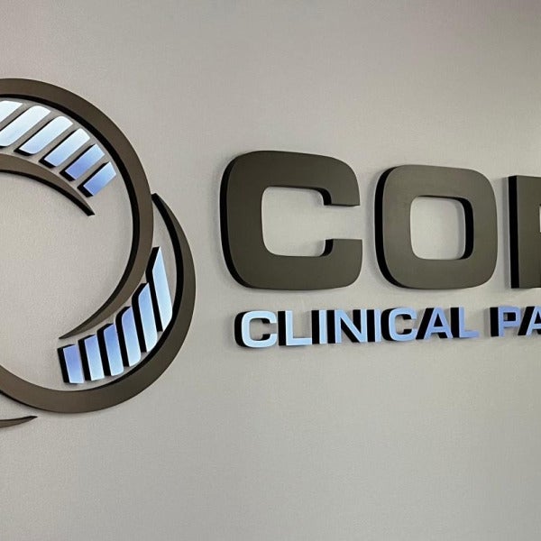 Acrylic Custom Sign with Gradient With CORE Clinical Partners