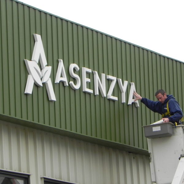 exterior 3D letters, logo 1