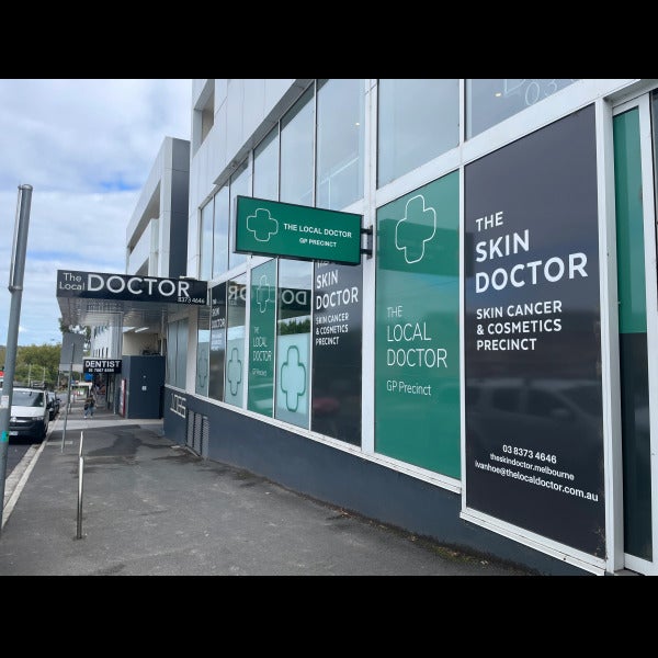 Lightbox & Window Graphics - The Local Doctor - Ivanhoe VIC.