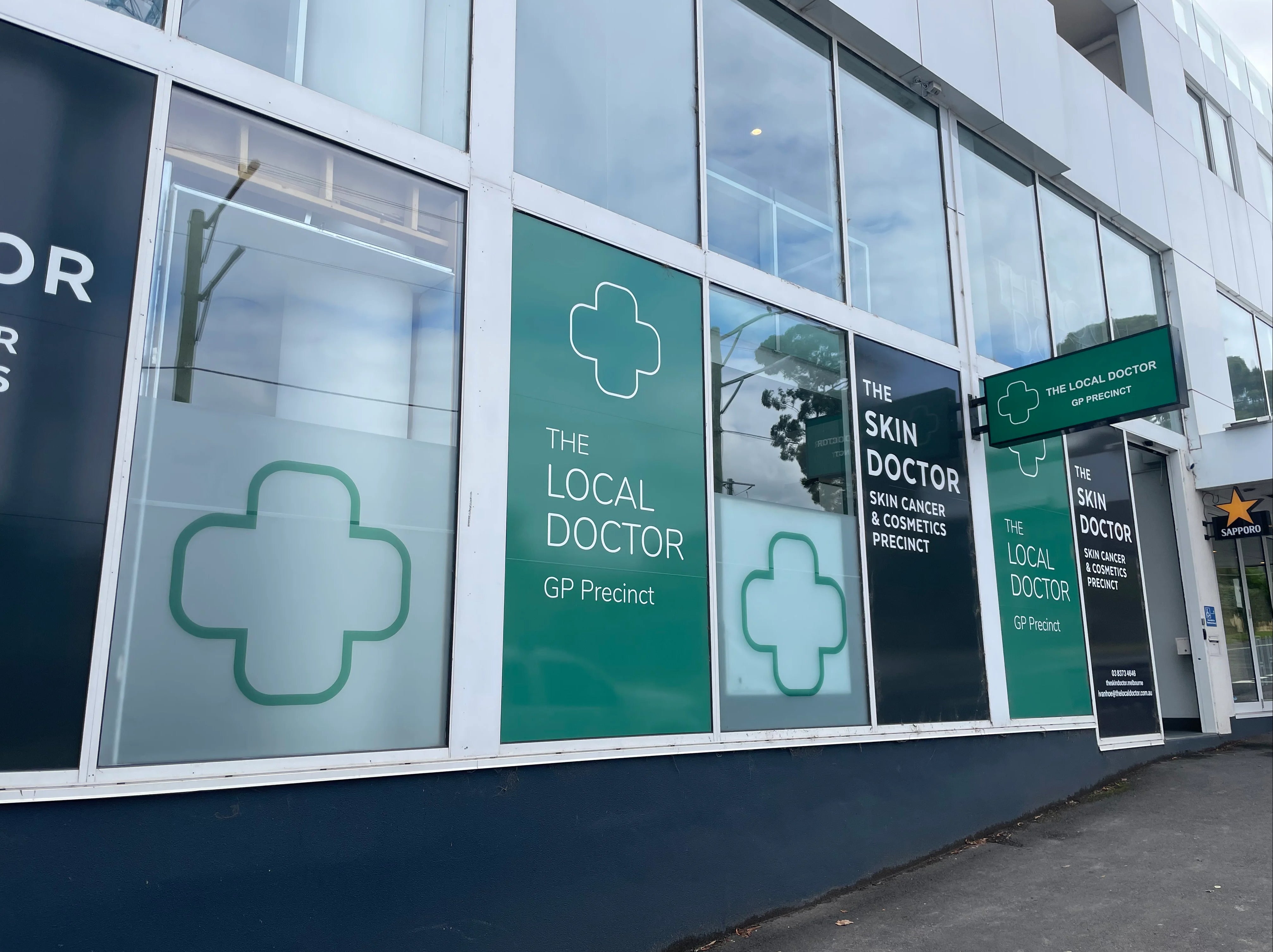 Lightbox & Window Graphics - The Local Doctor - Ivanhoe VIC.