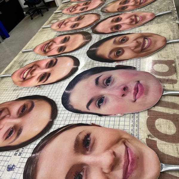 Make Graduation Fun and Memorable - Big Head Paddle Signs, Redmond, WA
