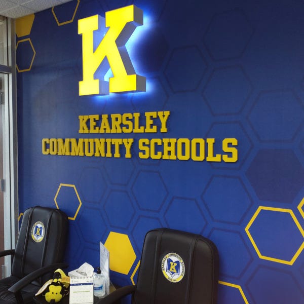 Kearsley School Admin Wall Capsule PVC Wall Wrap - 17827 - Photo 2