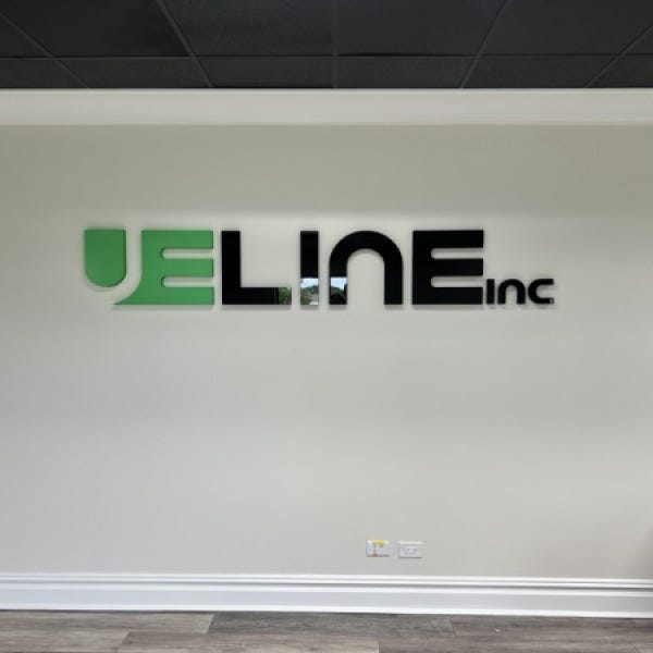 Ue Line Inc. Interior Logo and Dimensional Letters