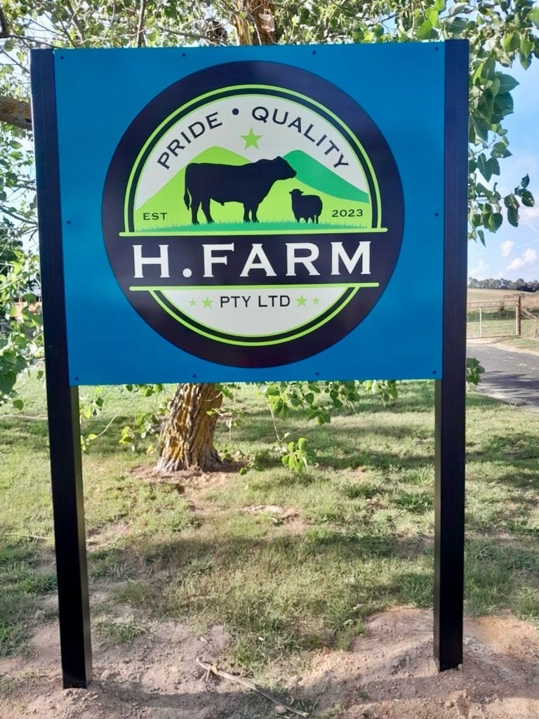 H. Farm Property Entrance Signs