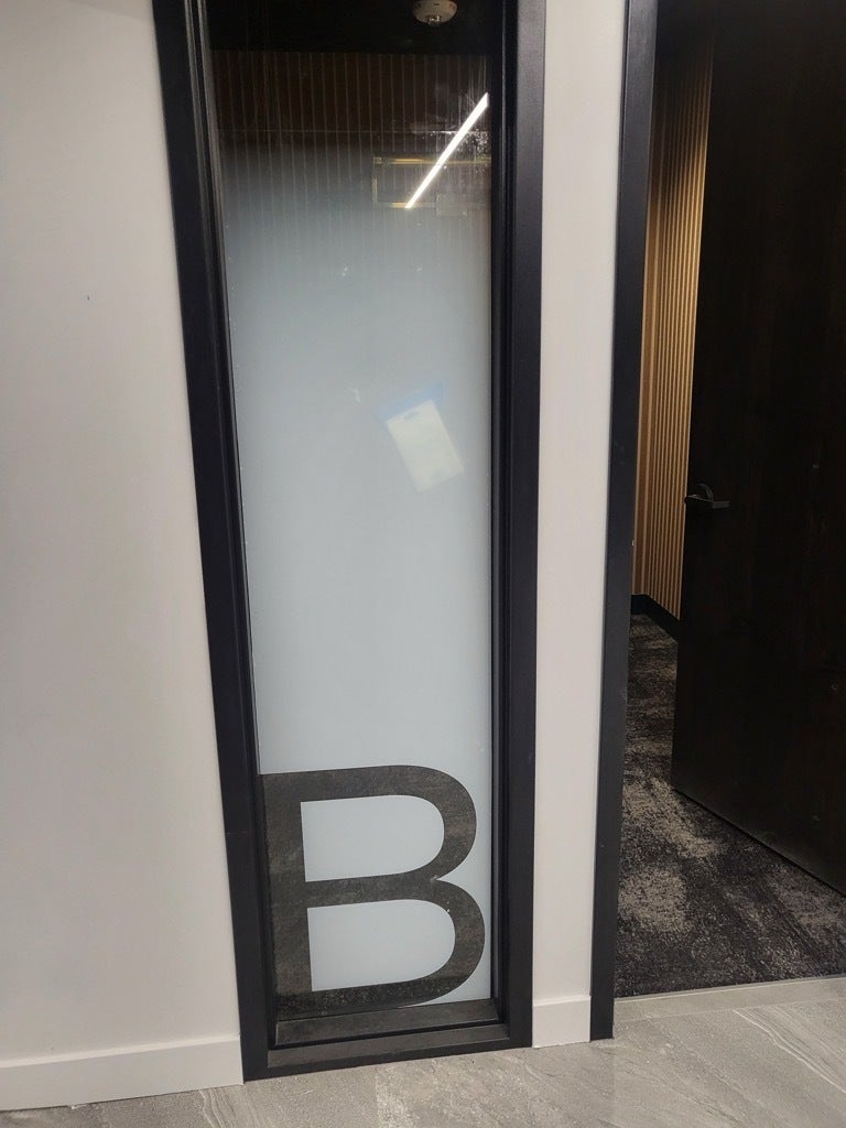 Frosted Graphics Offers Privacy and Enhances the Look of Business Park - Bellevue, WA