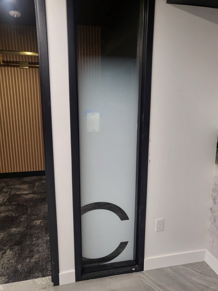 Frosted Graphics Offers Privacy and Enhances the Look of Business Park - Bellevue, WA