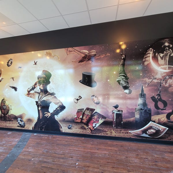 Escapology Wall Mural