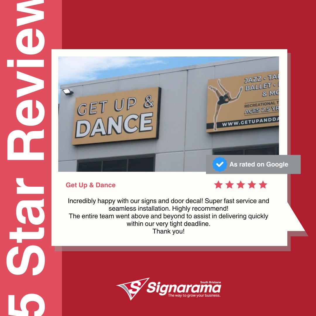 Google Review - Get Up & Dance