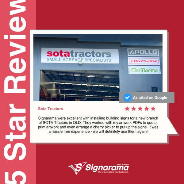 Google Review - Sota Tractors