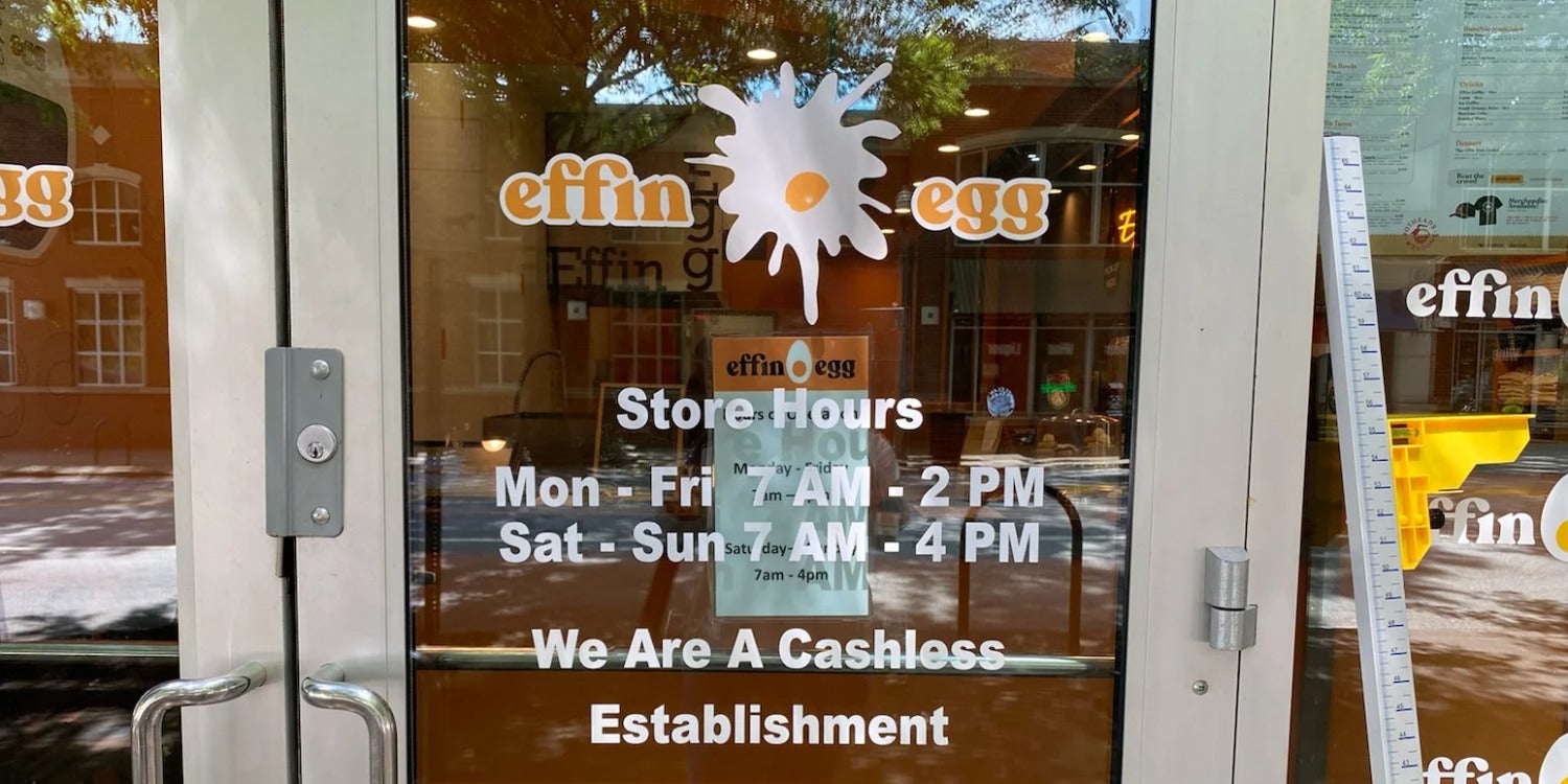 Vinyl Window Lettering