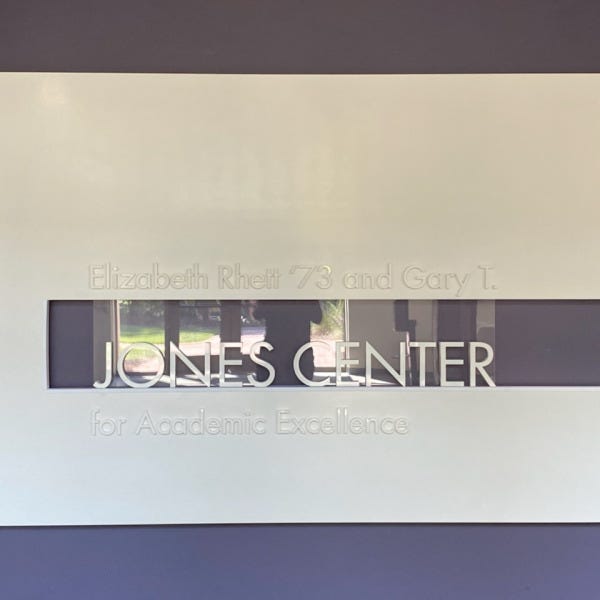 Agnes Scott Dimesional Letters Reinstallation 1