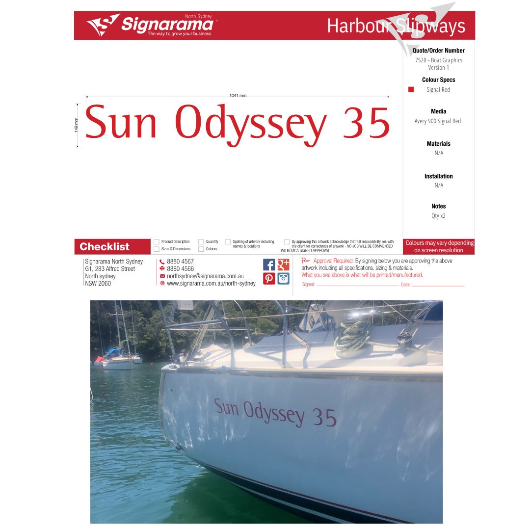 Boat Graphics - Our Process | Signarama North Sydney