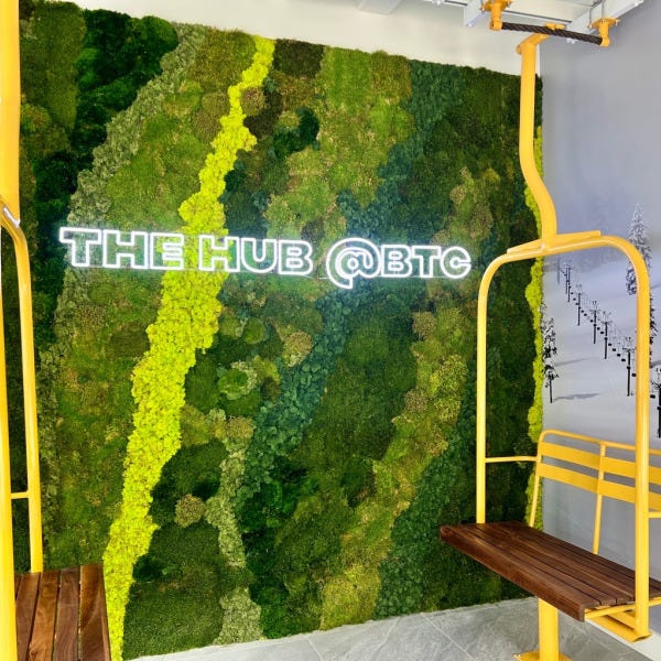 Wall Wrap with Living Wall at Kore Bellevue Tech - Bellevue, WA