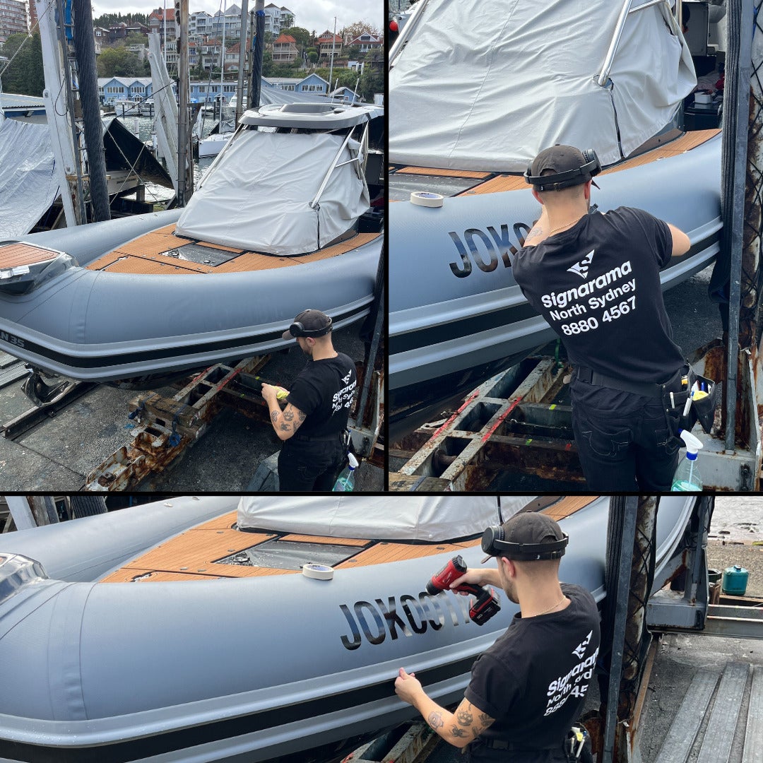 Boat Graphics - Our Process | Signarama North Sydney