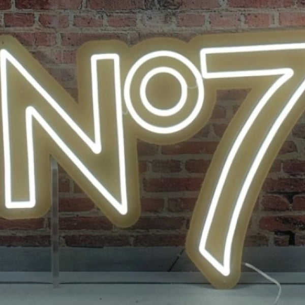 No 7 Neon Sign