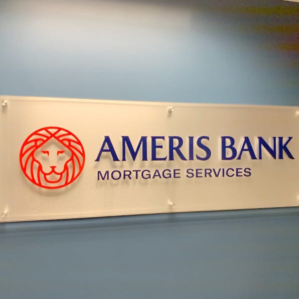 Ameris bank 2 wall sign