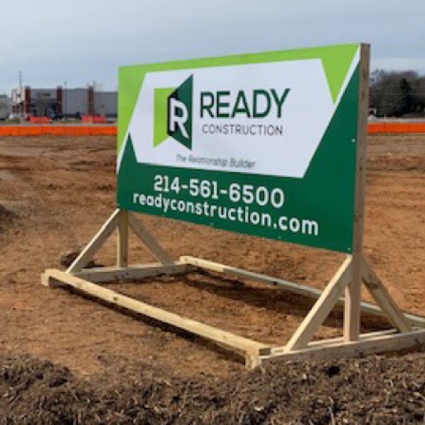 Ready Const Sled sign Example